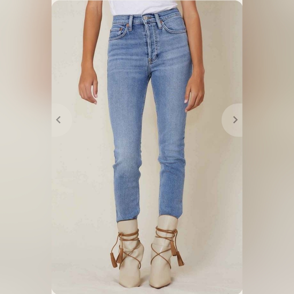 RE/DONE 90's High Rise Ankle Crop Size 24 - Picture 2 of 5
